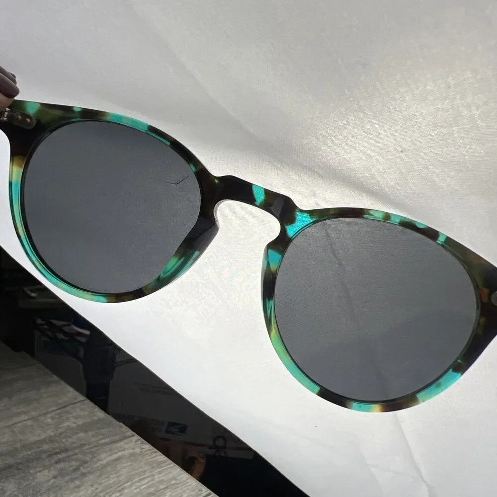 Carfia CA5288 Blue Green Tortoise Acetate Sunglasses Col.N04 Polarized 48-22-145